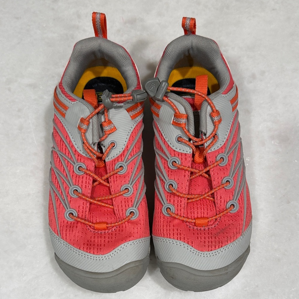 Keen Coral Pink and Gray Kids Outdoor Shoes